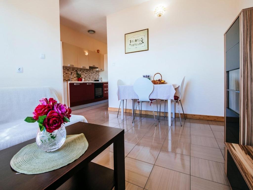 Kuchyňa alebo kuchynka v ubytovaní Modern Apartment in Starigrad Paklenica with Barbecue