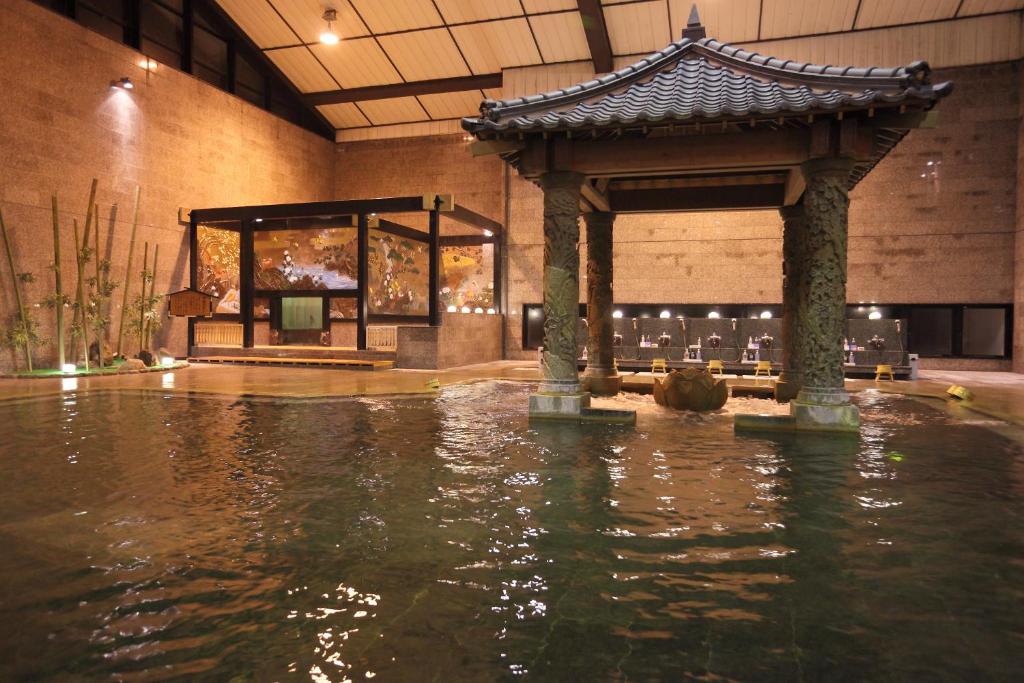 Bazén v ubytování Kagoshima Sunamushionsen Ibusuki Hakusuikan nebo v jeho okolí