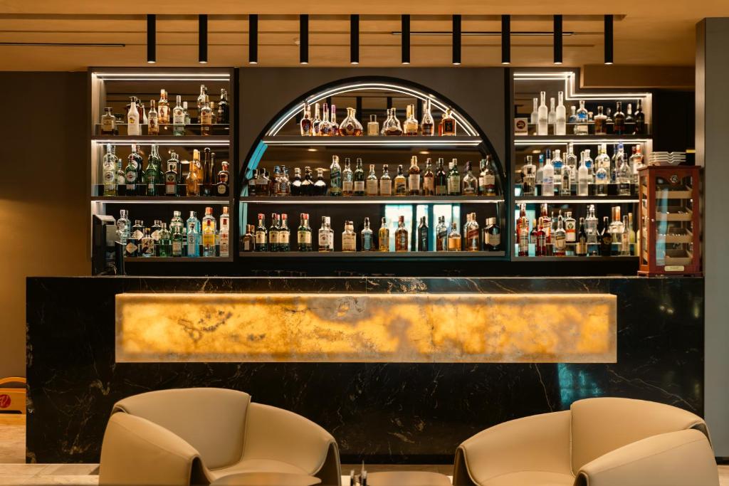 Lounge nebo bar v ubytování Venus Hotel
