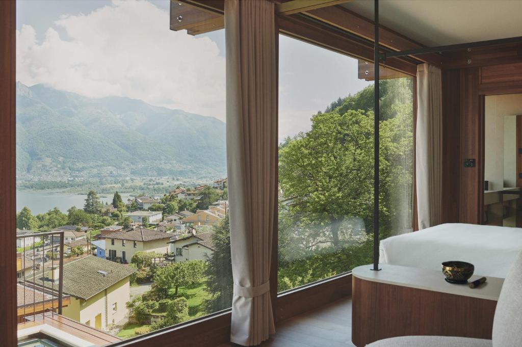 Nespecifikovaný výhled na hory nebo výhled na hory při pohledu z bed and breakfast