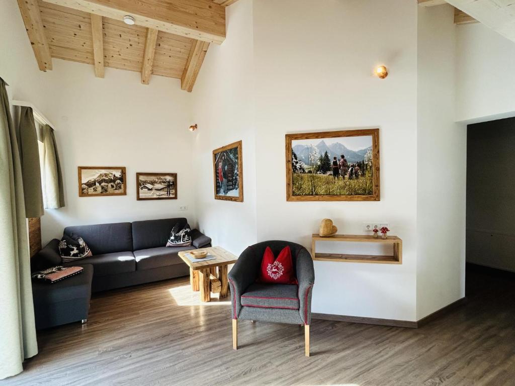 Posezení v ubytování Mari's Landhaus