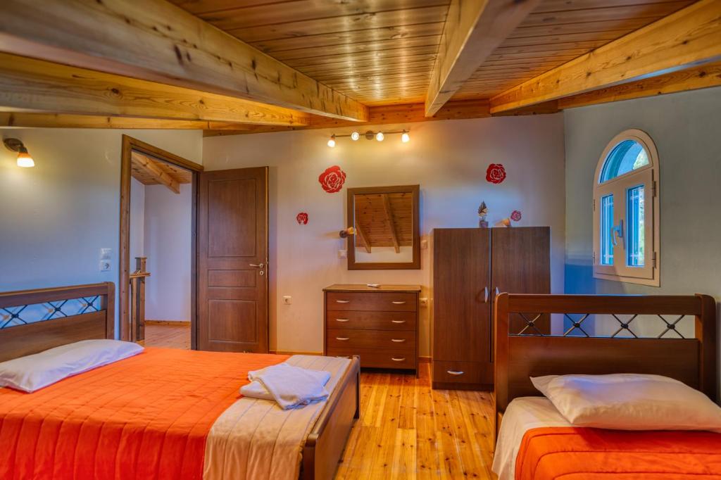 Postel nebo postele na pokoji v ubytování Stefanias Appartments