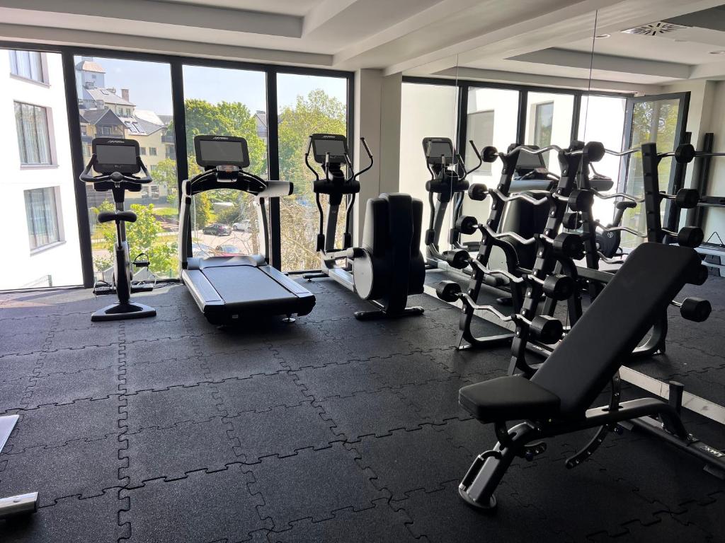 Fitness centrum a/nebo fitness zařízení v ubytování Trofana Wellness & SPA