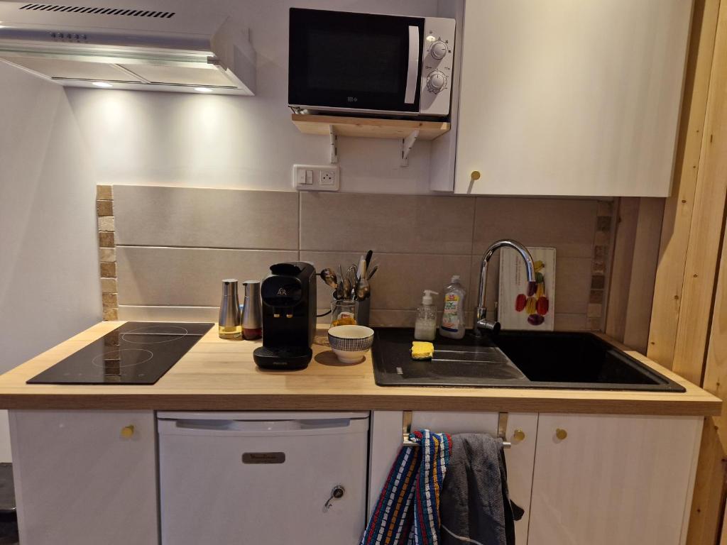 Dapur atau dapur kecil di Appartement des Charmilles, Compiègne hyper-centre