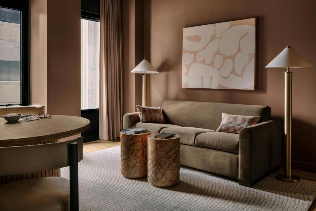 Posezení v ubytování Sonder by Marriott Bonvoy Onterie Apartments Magnificent Mile