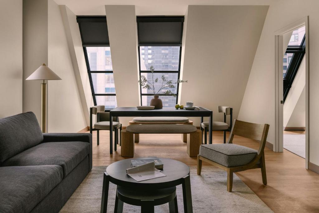 Posezení v ubytování Sonder by Marriott Bonvoy Onterie Apartments Magnificent Mile