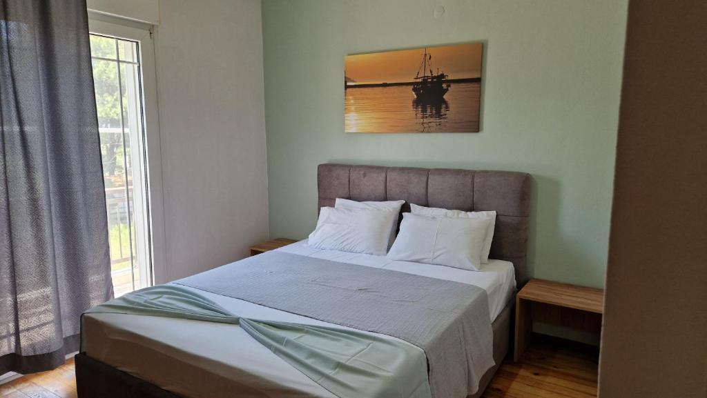 Postel nebo postele na pokoji v ubytování Haus Sofi