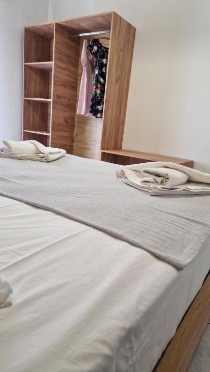 Postel nebo postele na pokoji v ubytování Haus Sofi