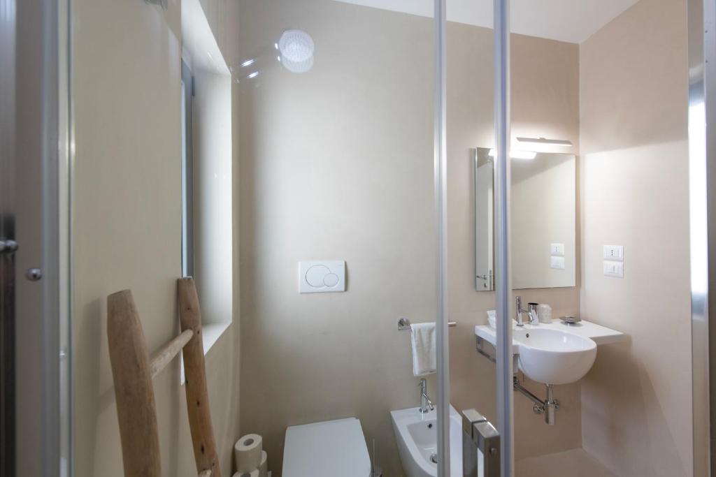 Koupelna v ubytování Hotel Albània