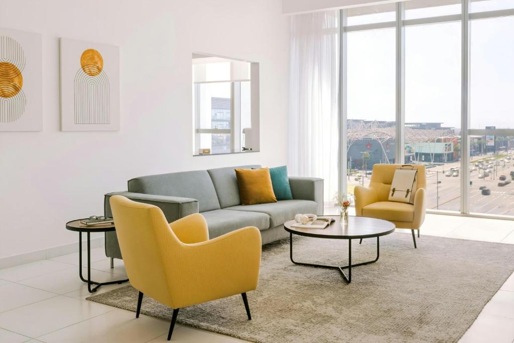 Posezení v ubytování Sonder by Marriott Bonvoy Downtown Towers Apartments