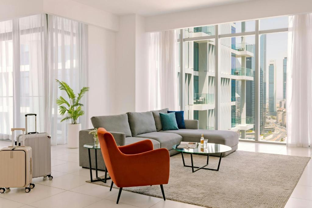 Posezení v ubytování Sonder by Marriott Bonvoy Downtown Towers Apartments
