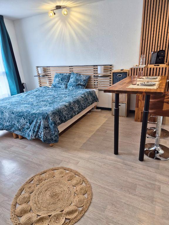 Postel nebo postele na pokoji v ubytování Sérénité - Spacieux - Vue - Equipé