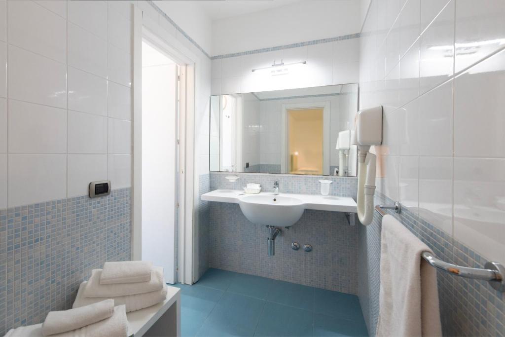 Koupelna v ubytování Hotel Albània