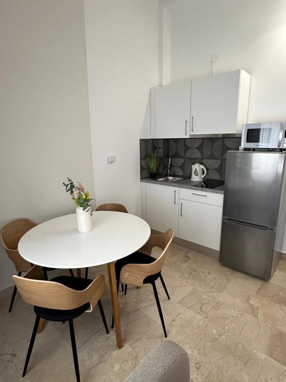 Kuchyň nebo kuchyňský kout v ubytování Apartments Olga 2