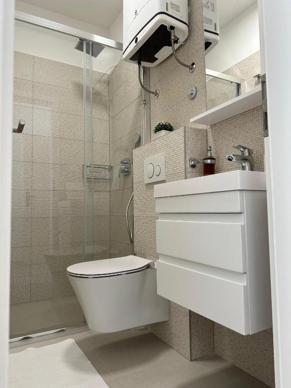 Koupelna v ubytování Apartments Olga 2