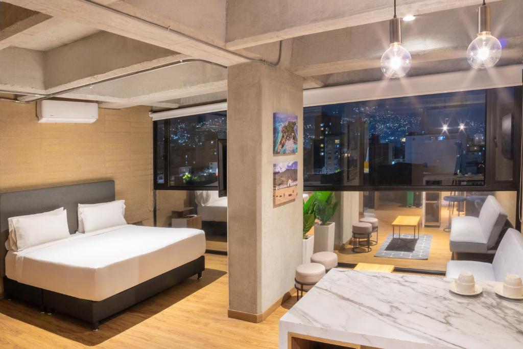 Postelja oz. postelje v sobi nastanitve Loft 43