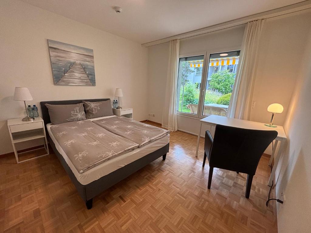 Postel nebo postele na pokoji v ubytování Senioren-Residenz Segeten