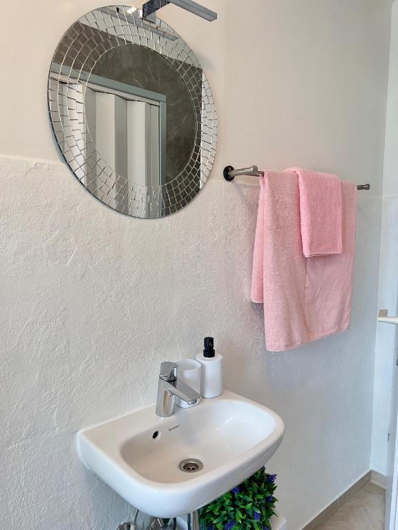 Koupelna v ubytování Handwerkswohnung Nova