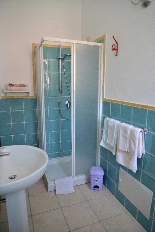 Koupelna v ubytování B&B S'Incontru