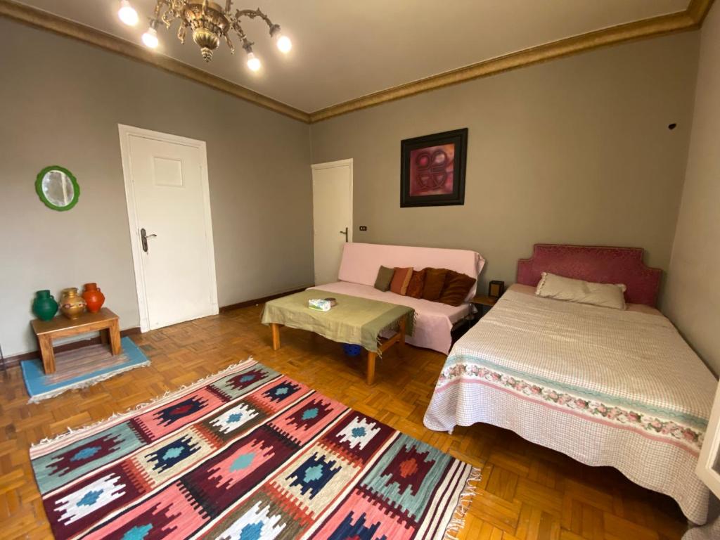 Ένα ή περισσότερα κρεβάτια σε δωμάτιο στο Private Studio in Elite home