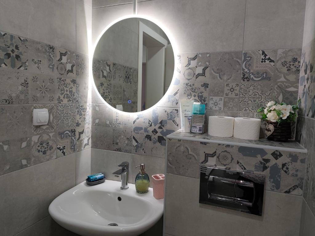 Koupelna v ubytování Apartman LARA