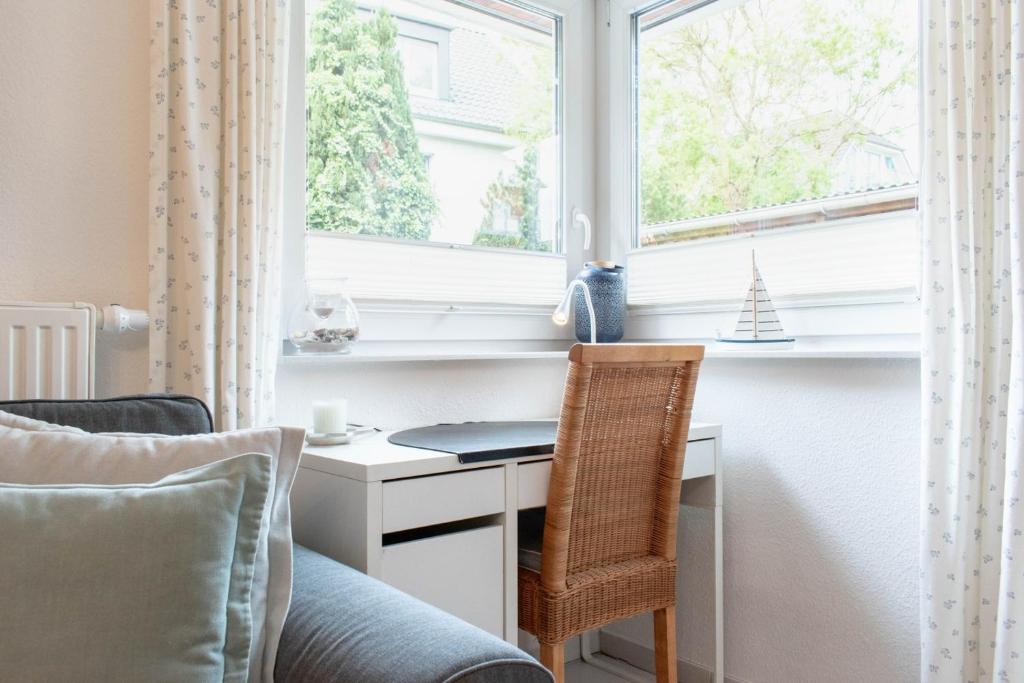 Posezení v ubytování Ferienwohnung Mare Time 1