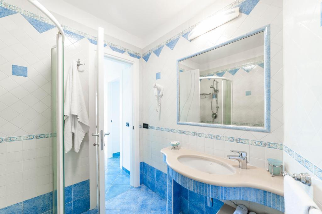 Koupelna v ubytování Hotel Casa del Sole