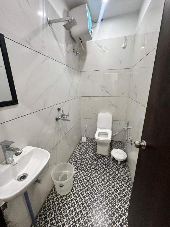 Koupelna v ubytování Hotel Pear