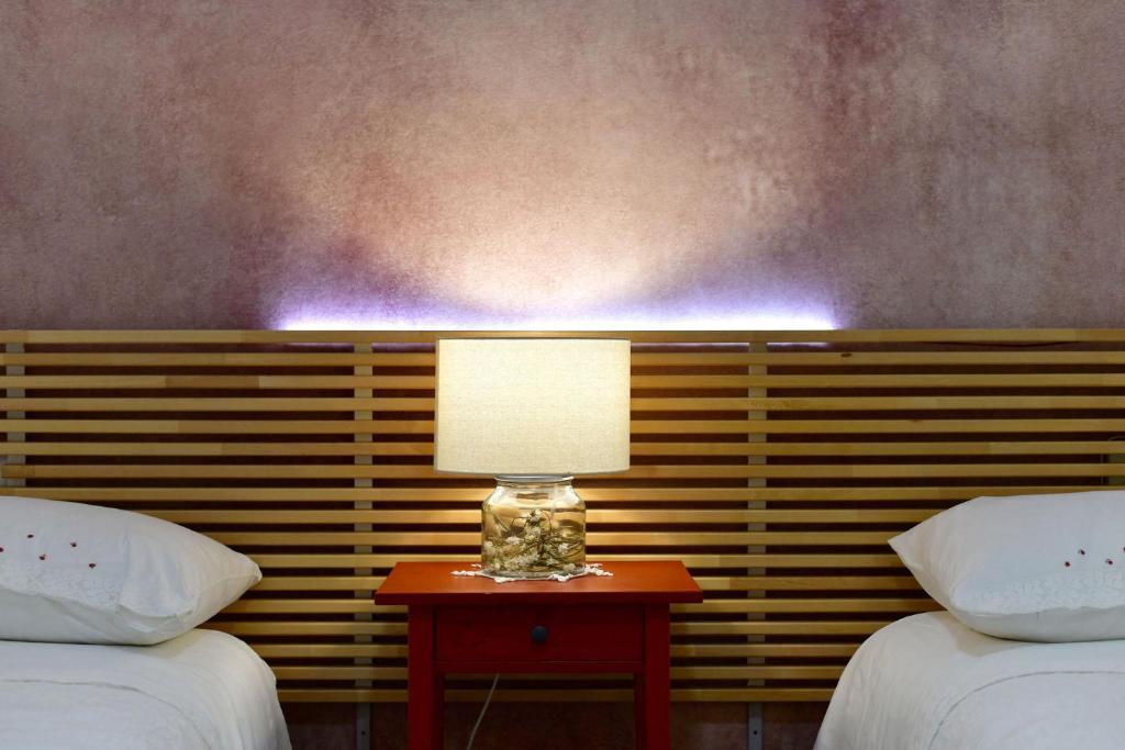 Postel nebo postele na pokoji v ubytování Interno 45