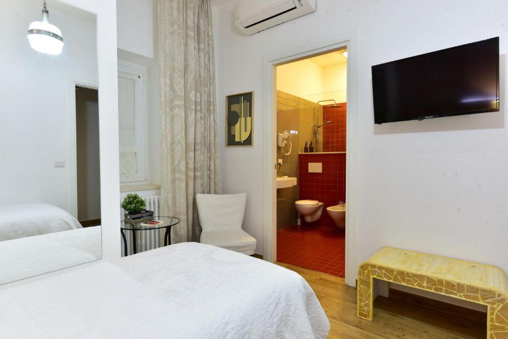 Postel nebo postele na pokoji v ubytování Interno 45