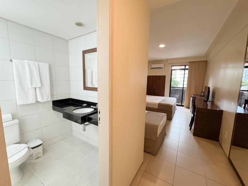 Koupelna v ubytování D8 Hotel Express