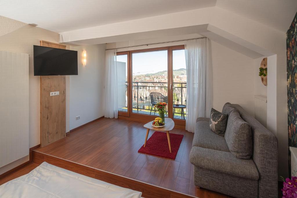 TV a/nebo společenská místnost v ubytování DEVA Hotel Renchtalblick