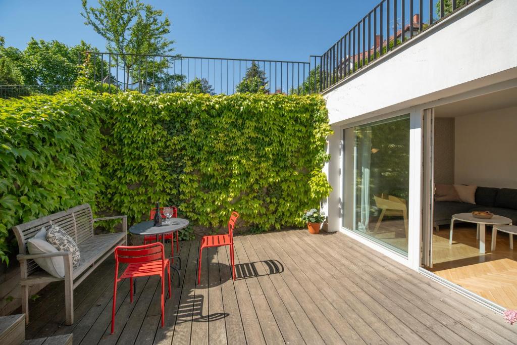 Balkón nebo terasa v ubytování Bed&Breakfast & Apartment Klafé