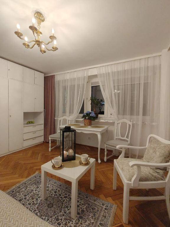 Televízia a/alebo spoločenská miestnosť v ubytovaní City Center Studio Apartments