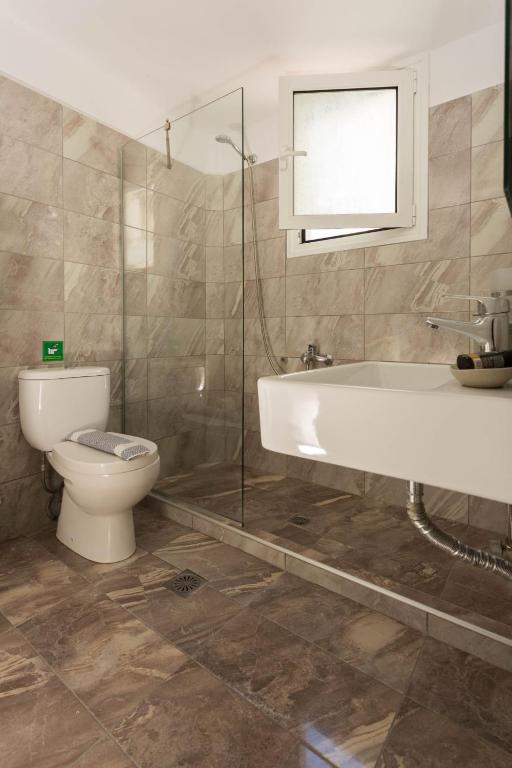 Koupelna v ubytování Eleni Apartments