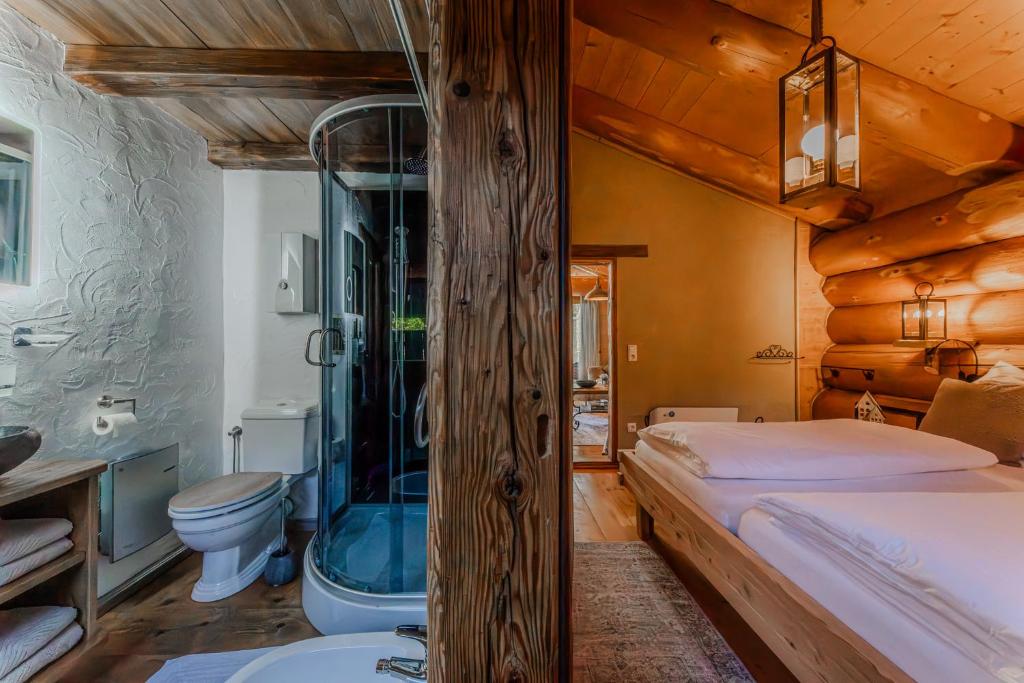 Koupelna v ubytování Chalet Vogelkirsche