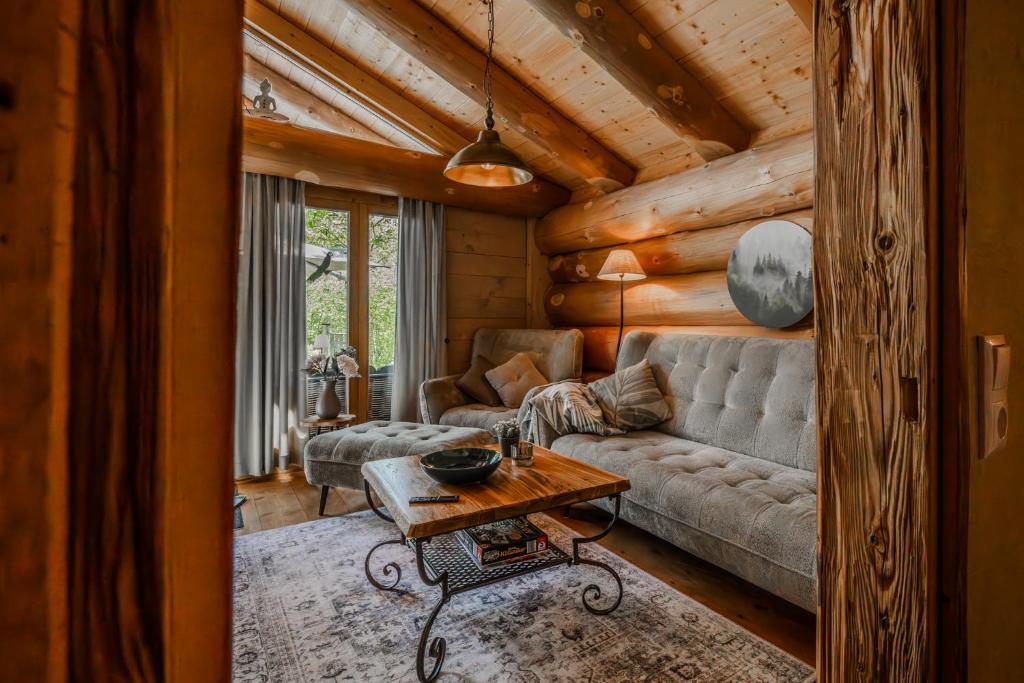 Posezení v ubytování Chalet Vogelkirsche