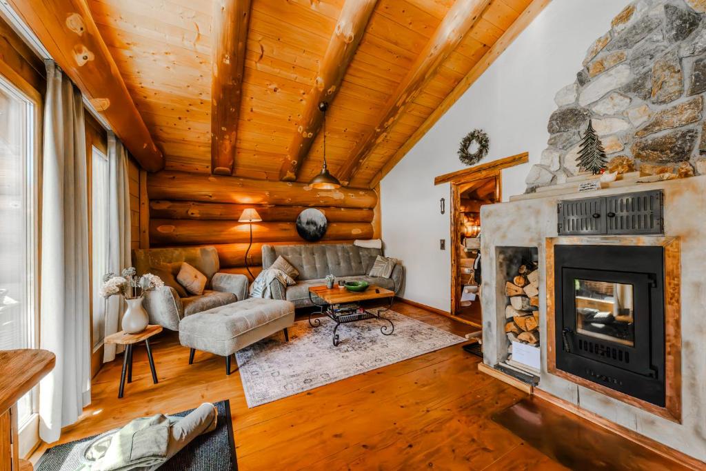 Posezení v ubytování Chalet Vogelkirsche