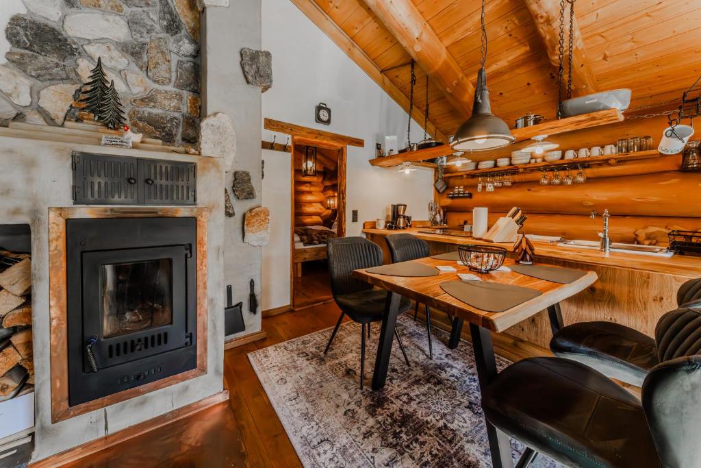 Posezení v ubytování Chalet Vogelkirsche