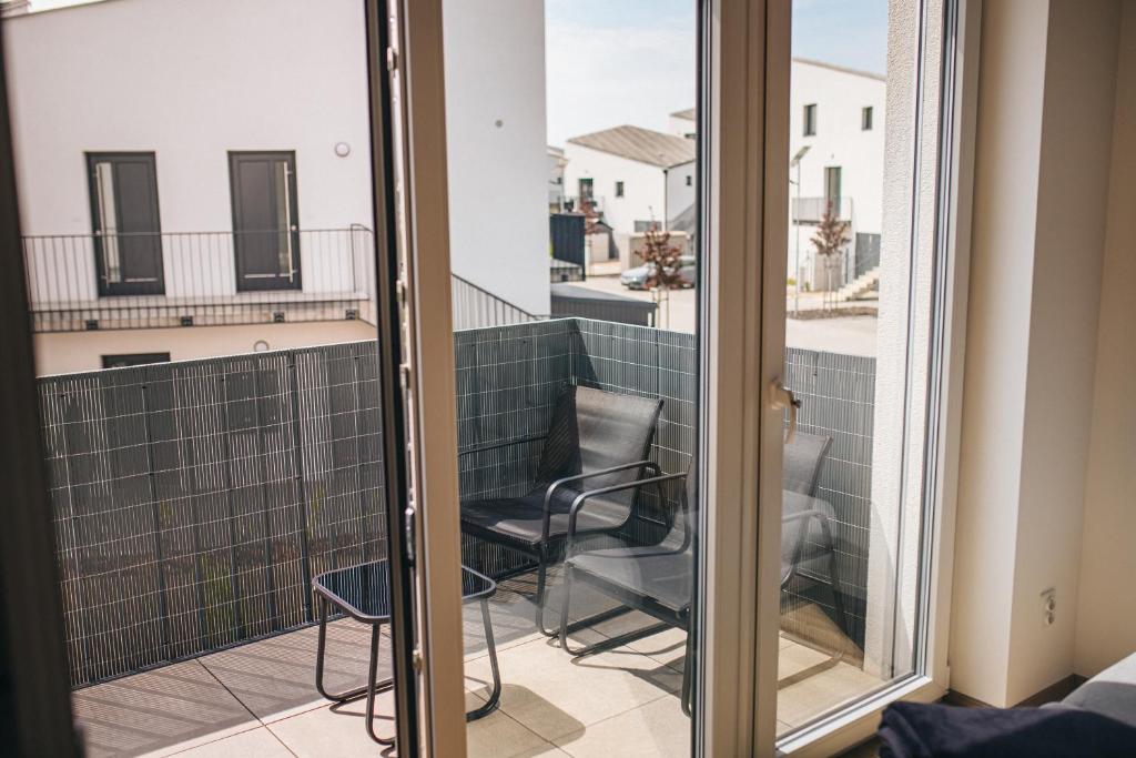 Balkón nebo terasa v ubytování Apartmány DVĚ BOBULE 2KK
