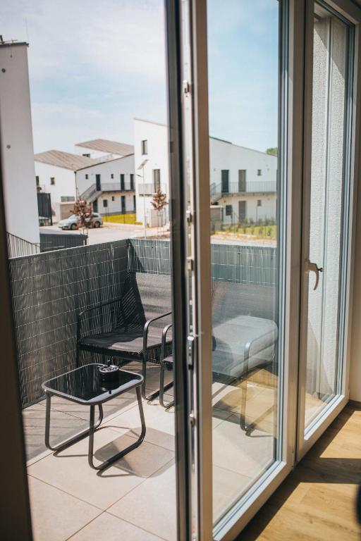 Balkón nebo terasa v ubytování Apartmány DVĚ BOBULE 2KK