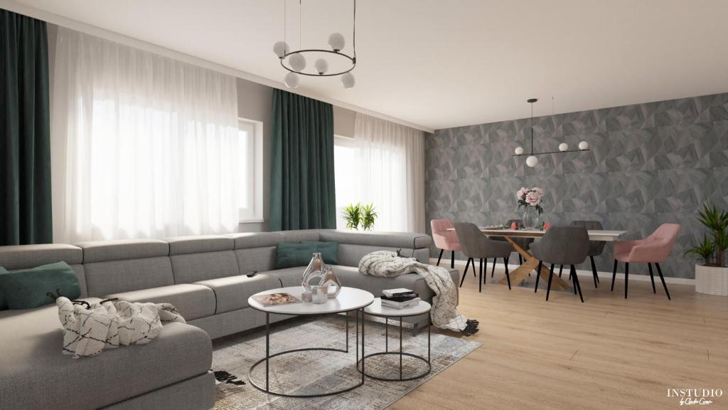 Posezení v ubytování Sașa's Home