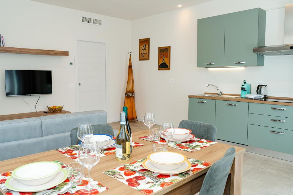 Kuchyň nebo kuchyňský kout v ubytování Andrea Lake room