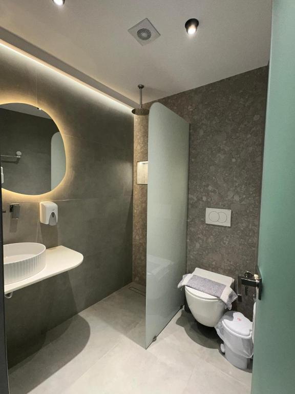 Koupelna v ubytování Hotel Mesun Himare