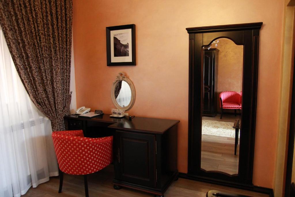 Postel nebo postele na pokoji v ubytování Hotel Galany
