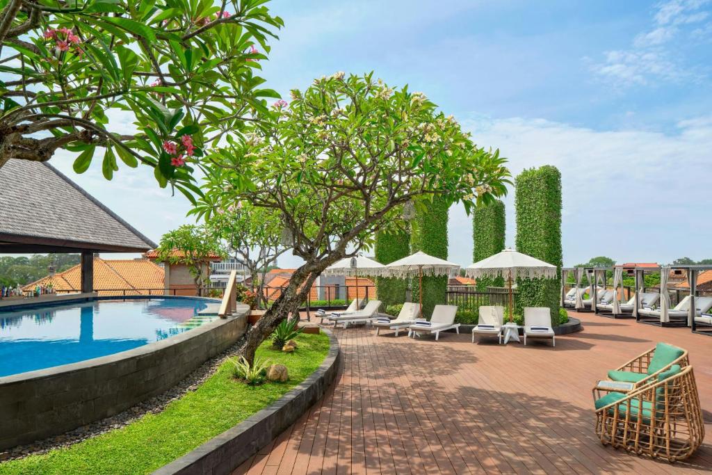 Bazén v ubytování Four Points by Sheraton Bali, Kuta nebo v jeho okolí