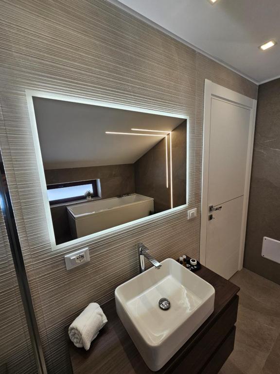 Koupelna v ubytování Aura B&B