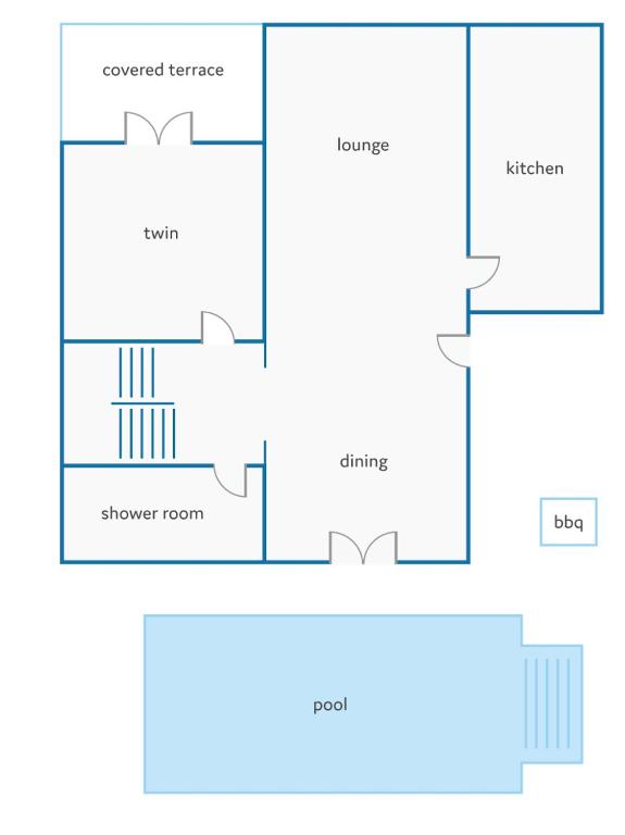 Půdorys ubytování Villa Laurona by Villa Plus