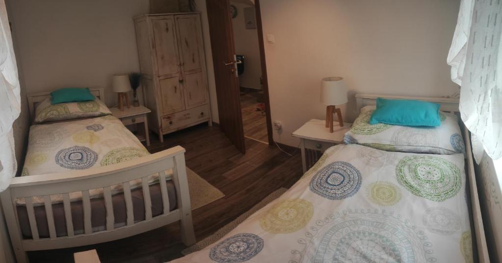 Posteľ alebo postele v izbe v ubytovaní Éva Háza Nyugalom/Pihenés/Relax