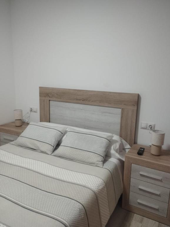 Postel nebo postele na pokoji v ubytování A casa do avó